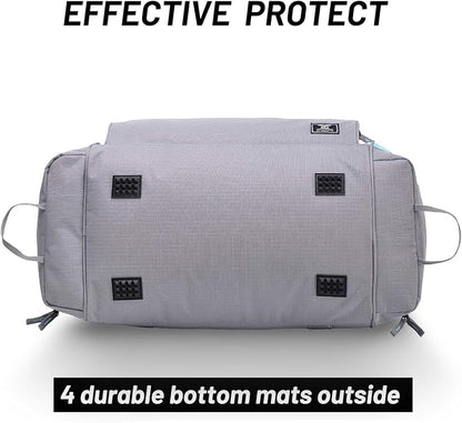 MIER Large Duffel Bag Men's Gym Bag with Shoe Compartment, 60L