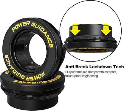 POWER GUIDANCE 50mm Barbell Clamps Barbell Collars, Quick Release Weight Olympic Barbell Clips for Bars, Non-Slip Olympic Barbell Clamps for Workout Weightlifting Fitness Training