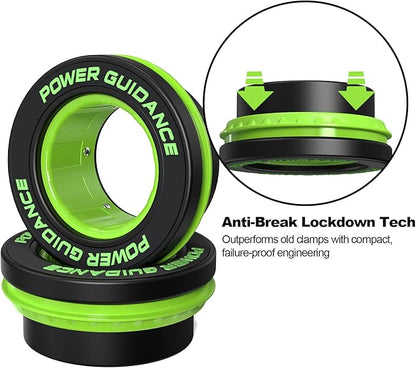 POWER GUIDANCE 50mm Barbell Clamps Barbell Collars, Quick Release Weight Olympic Barbell Clips for Bars, Non-Slip Olympic Barbell Clamps for Workout Weightlifting Fitness Training