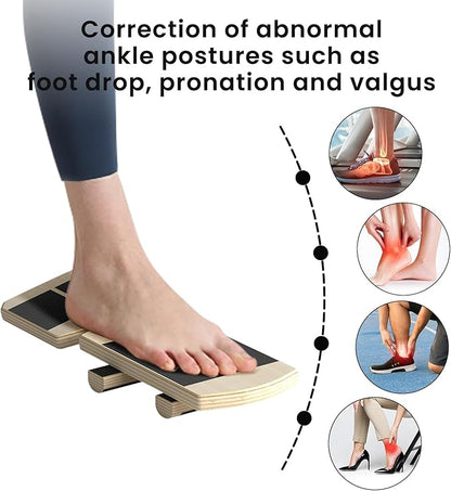 Ankle Balance Board Foot Strengthener Trainer Ideal for Sprained Ankle Recovery Stability Exercises and Physical Therapy Plus Posture Corrector and Foot Stretcher for Plantar Fasciitis Relief