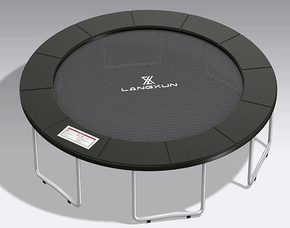 LANGXUN Universal Trampoline Repalcement Safety Pad, 8ft 10ft 12ft 14ft 15ft 16ft Waterproof Surround Spring Foam Cover for Round Frame