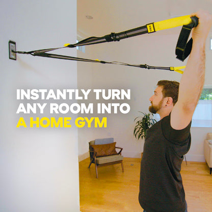TRX Training Invizi-Mount Wall Anchor Mount Suspension Trainers, 2-in-1 Suspension Training Strap