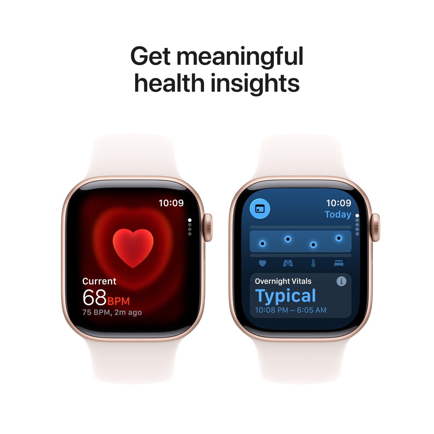 Apple Watch Series 11 [GPS 42mm] Smartwatch with Rose Gold Aluminum Case with Light Blush Sport