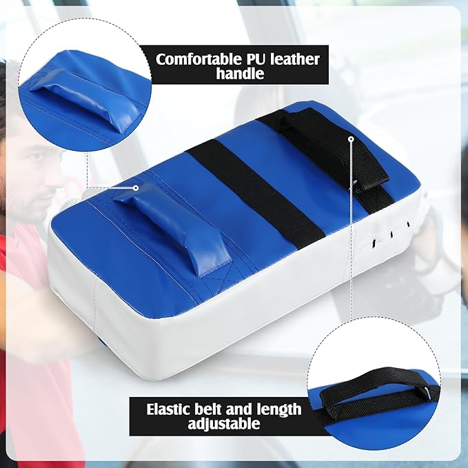 10 In1 Punching Mitts Kick Pad Set Taekwondo Pads Boxing Mitts Focus Pads Boxing Gloves Safety Head Guard Wrist Band for Kickboxing, Karate, Muay Thai, MMA Training