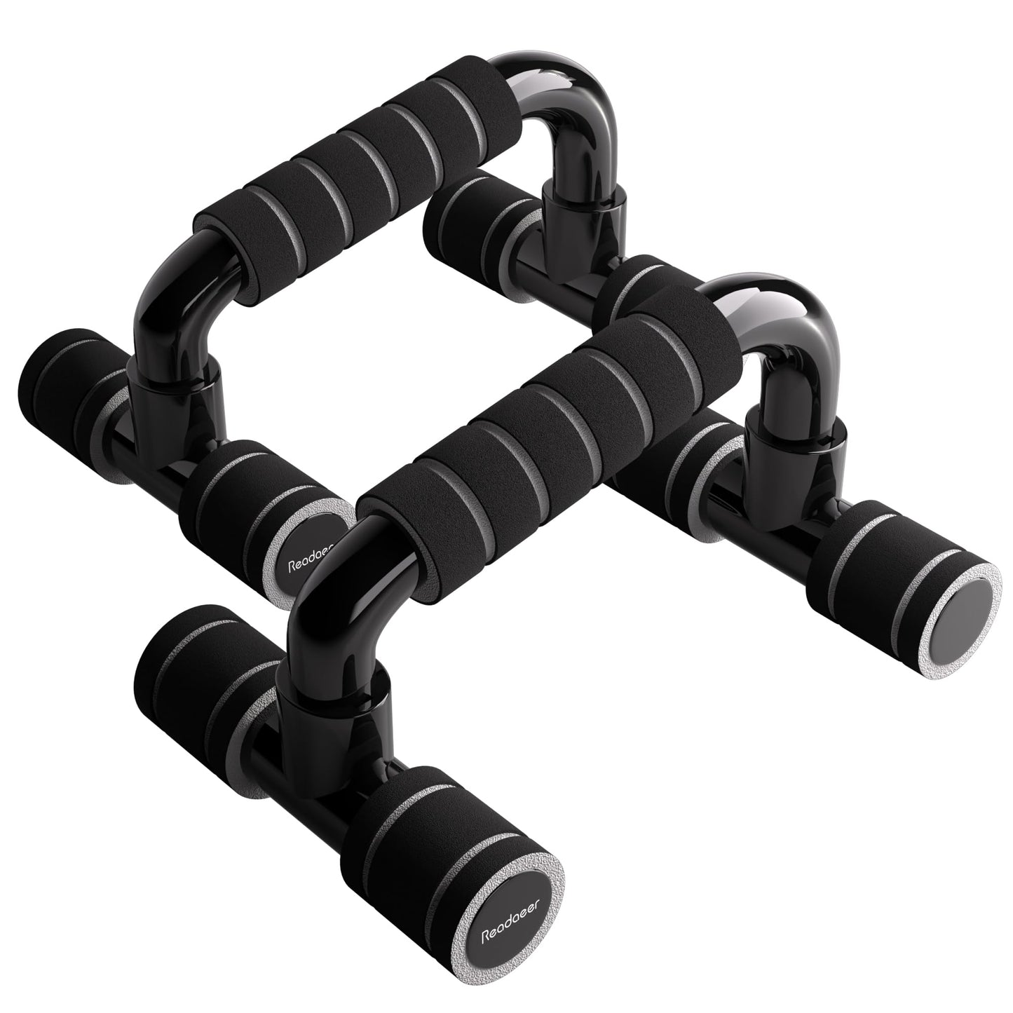 Readaeer Push Up Bars Gym Exercise Equipment Fitness 1 Pair Pushup Handles with Cushioned Foam Grip