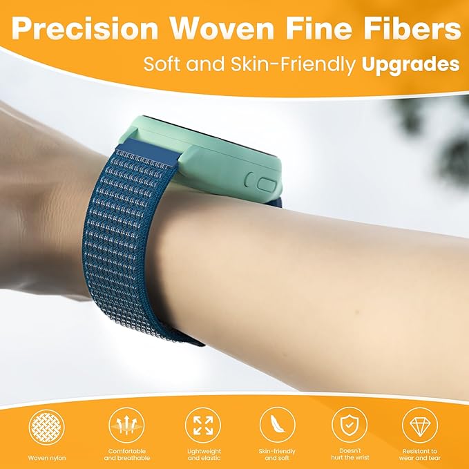 EWUONU 4 pack Adjustable Braided 20mm Band Compatible with Gizmo Watch 3 2 1/Gabb Watch 3e 3 2 1/SyncUP Kids Watch，Hypoallergenic & Durabl
