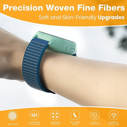 EWUONU 4 pack Adjustable Braided 20mm Band Compatible with Gizmo Watch 3 2 1/Gabb Watch 3e 3 2 1/SyncUP Kids Watch，Hypoallergenic & Durabl