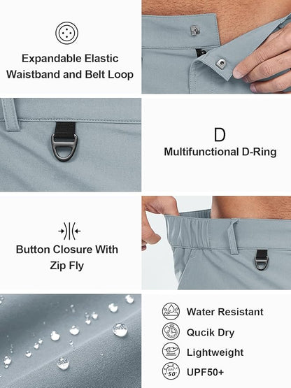NORTHYARD Men's Cargo Hiking Shorts 9" Lightweight Outdoor Tactical Work Camping Sport Golf Casual Travel Fishing Multipocket