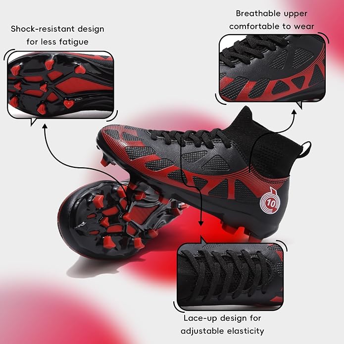 Soccer Cleats Kids Boys Girls Athletic Outdoor Football Shoes