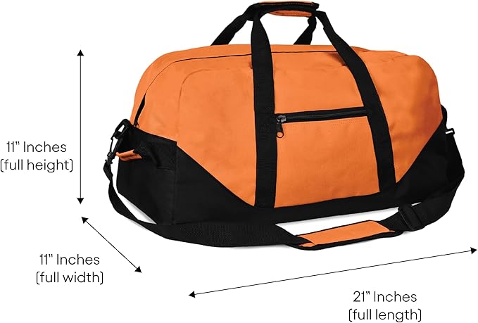 21" Large Duffle Bag with Adjustable Strap