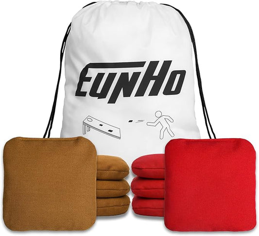 EunHo Cornhole Bags Set of 8 Regulation Size & Weight Corn Hole Bean Bags Official Professional All
