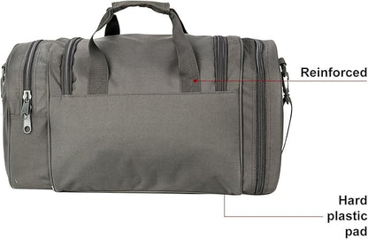 Tactical Travel Duffle Bag with Shoes Compartment Weekender Bags Carry On Overnight Bag For Men and Women Gym Sports Tote Pocket