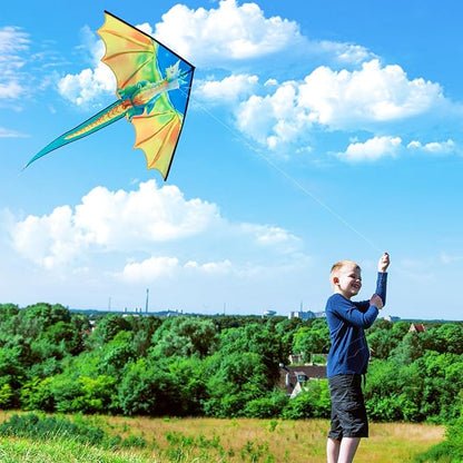 Xida Kites for Kids Ages 4-8, Large Kite for Adults, Easy to Fly Beach Kites with Handle and String,Perfect for Beginners,Beach,and Outdoor Flying Fun