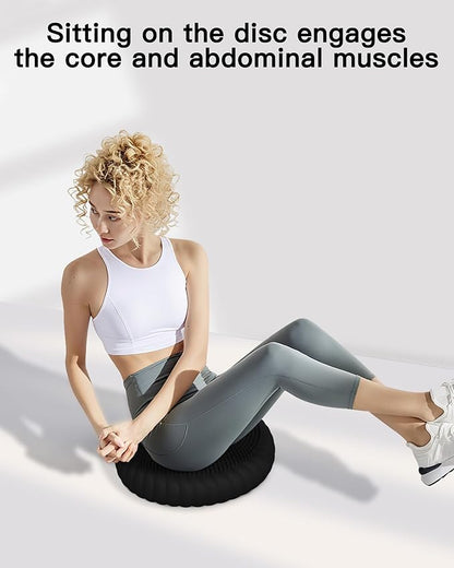 Wobble Cushion with Inflation Pump - Wobble Disk Balance Disc Wiggle Seat for Sensory Kids, Balance Pads