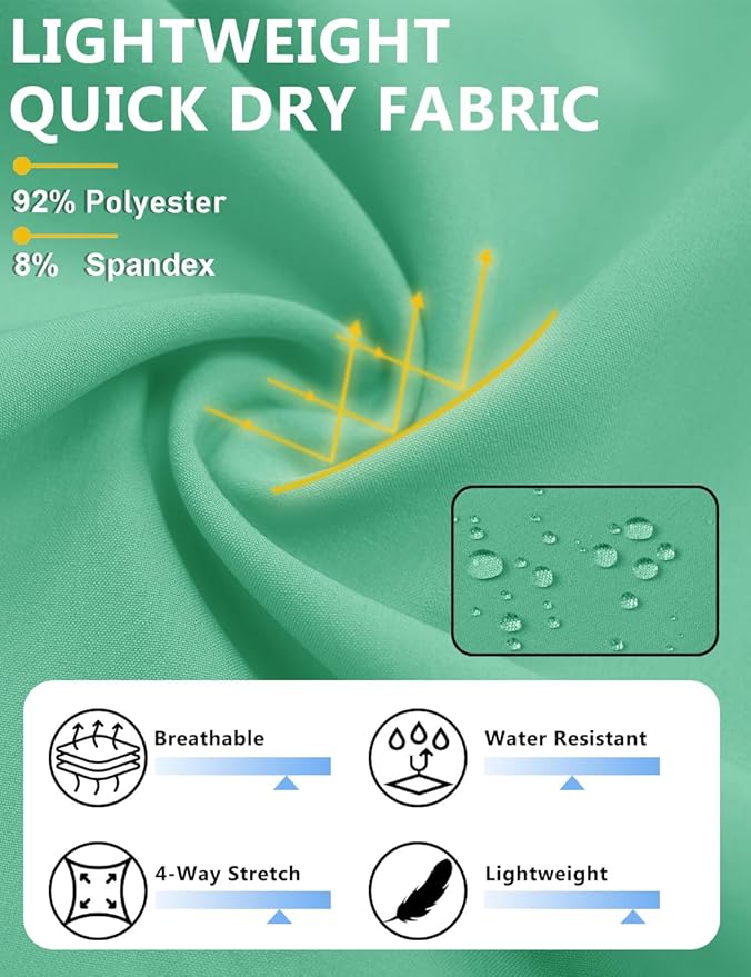 TACVASEN Men's Running Athletic Shorts 9" Quick Dry Workout Gym Shorts Lightweight Summer Shorts 3 Zipper Pockets