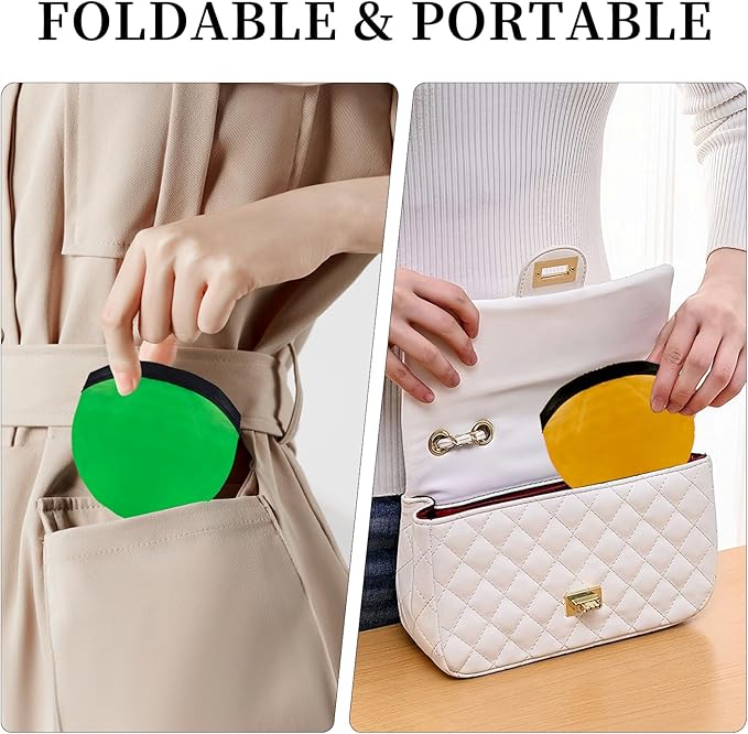 40 Pcs Foldable Flying Disc Fans Set Beach Flying Disc for Fun Birthday Party Foldable Frisbee for Summer Outdoor Activity Game