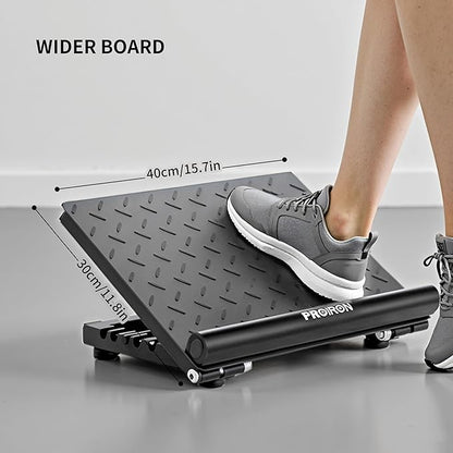 PROIRON Steel Slant Board for Calf Stretching，Calf Stretcher Slant Board for Squats 5 Adjustable Incline Angles，Incline Board 660lbs Weight Capacity for Ankle Stretching Training Home Gym