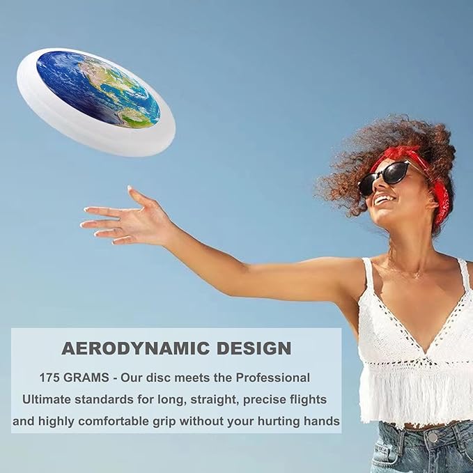 Rainbow Flower Outdoor Flying Disc Abstract Colorful Floral Ultimate Disc 175g for Boys Girls Men Women Birthday Christmas