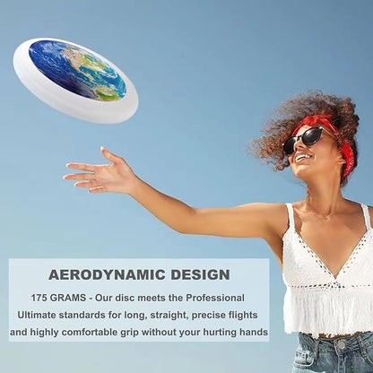 Rainbow Flower Outdoor Flying Disc Abstract Colorful Floral Ultimate Disc 175g for Boys Girls Men Women Birthday Christmas