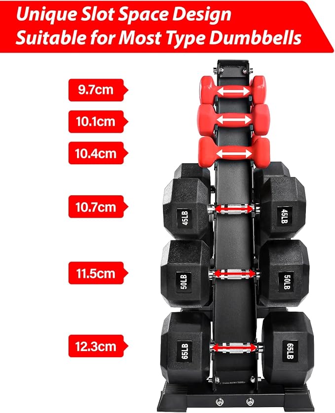 Dumbbell Rack Stand Only, Weight Rack for Dumbbells Compact A-Frame Home Gym Space Saver (480/800 LBS Weight Capacity, 2025 New Version)