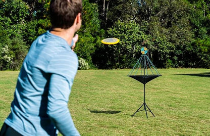 Waboba Hitman Flying Disc Target Game, 2 in 1 Foldable Throwing Garden Game with 4 Silicone Wingman Discs Included, Fun for All Ages, One Size