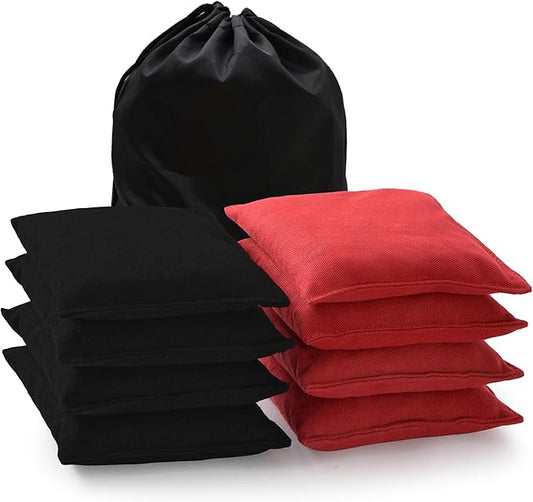 Cornhole Bags Set of 8 Regulation Corn Hole Bean Bags for Cornhole Game, Professional Weather