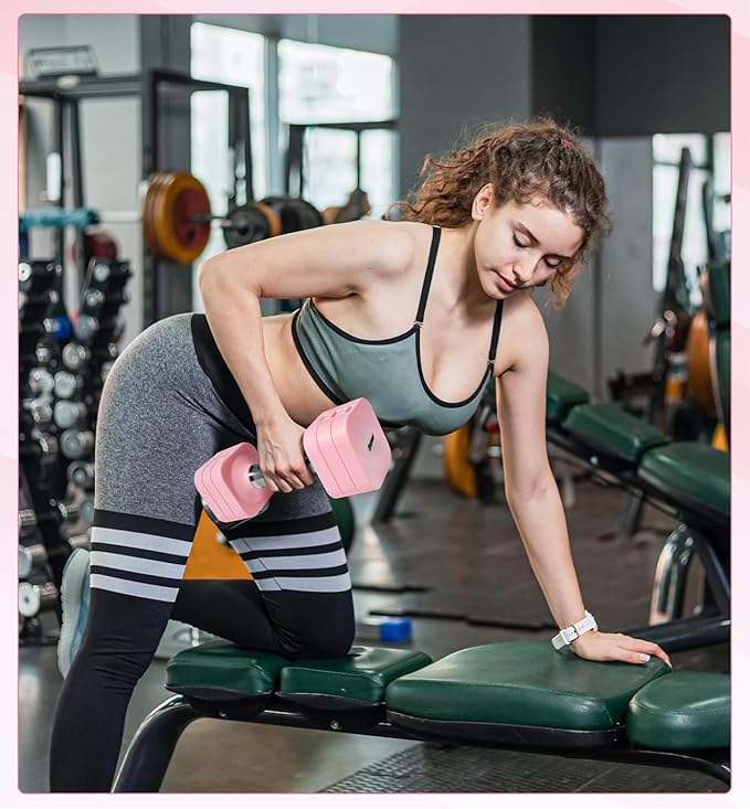 15LB 20LB 40LB 50LB Adjustable Dumbbell Set Free Weights Dumbbells Set for Women Men Hand Weights Sets Adjust Dumbbell Weight Sets for Home Gym Exercise Workout Strength Training Equipments