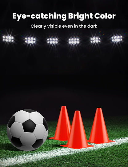 GHB Soccer Cones 7" 9" of 12 24 Pack Disc Soccer Sport Cones