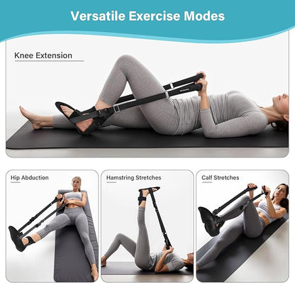 Knee Replacement Recovery Aids,Knee Surgery Recovery Equipment with Padded Handle and Foot Sleeve,Heel Slides Physical Therapy Equipment Speed Hip Recovery,Increase Range of Motion and Relieve Pain