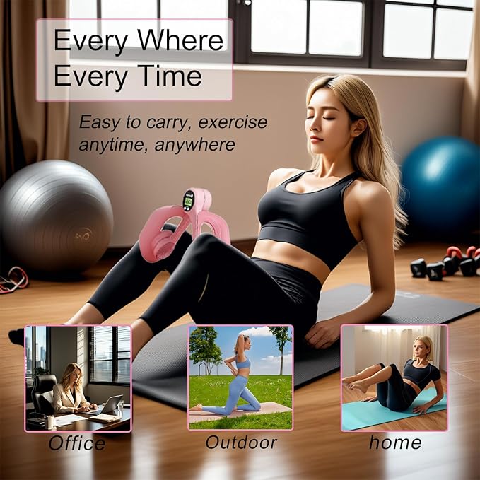 Thigh Master Thigh Exerciser for Women – Pelvic Floor Exercise Devices for Home Fitness, Leg & Hip Toner for Postpartum Recovery, Strength Training & Slimming