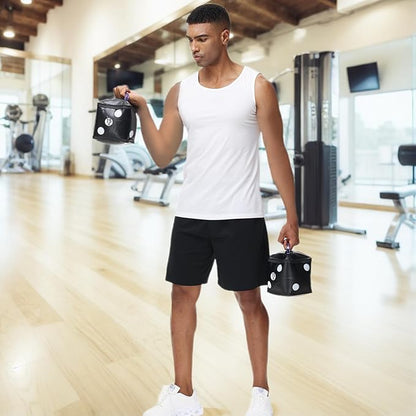 Travel Dumbbells, Water Filled Dumbbells Set, Fitness Exercise Dice 15/20 lbs, Portable Fitness Equipment, Fun for Strength Training, Core Training