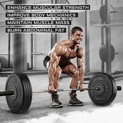 Yes4All 2" Bumper Plate, 10-190 LB Olympic Rubber Weight Plate with Steel Hub for WeightLifting, Strength Training, Home Gym, Less Impact, Absorb Bounce & Shock, Multiple Options