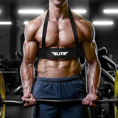 Elite Sports Arm Blaster for Building Arm Biceps & Triceps Dumbbells & Barbells Curls Muscle Builder Bicep Adjustable Isolator for Big Arms Bodybuilding Perfectly Balanced Support