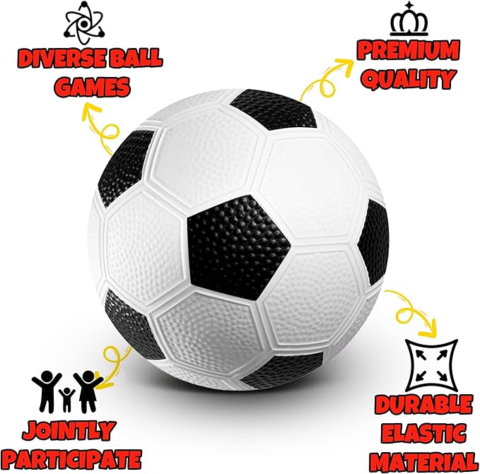 8.5 Inch Sports Balls Set 7 Pack,Playground Balls for Kids&Adults, Includes Soccer Ball, Basketball, and Football,Rainbow Ball for Outdoor & Indoor Games, Boys and Girls Gift with Gift Box