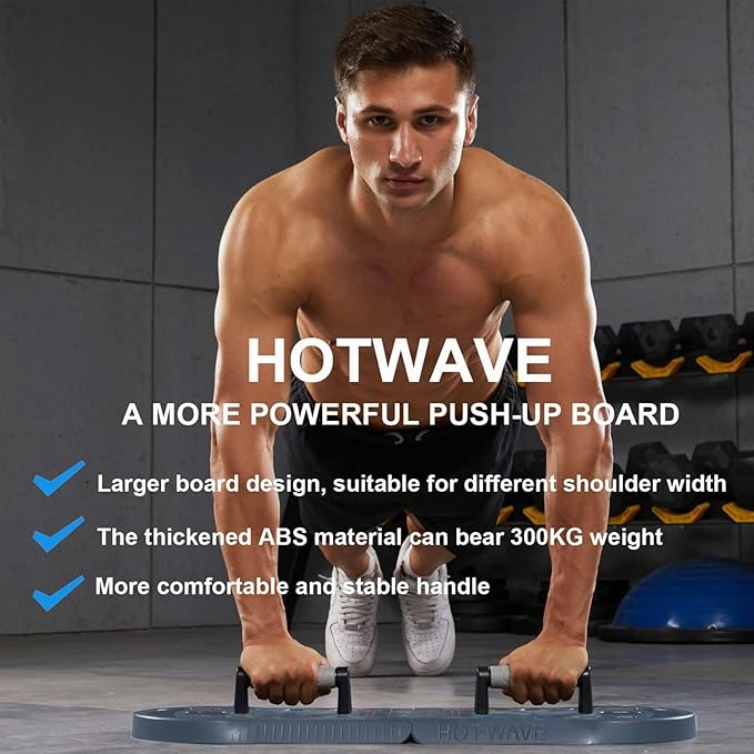 HOTWAVE Portable Exercise Equipment with 16 Gym Accessories.20 in 1 Push Up Board Fitness,Resistance Bands with Ab Roller Wheel,Full Body Workout at Home