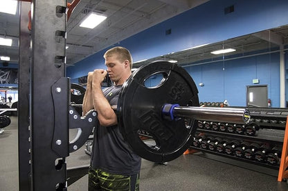 Lock-Jaw HEX 50mm / 2" Olympic Barbell Collar (Blue)