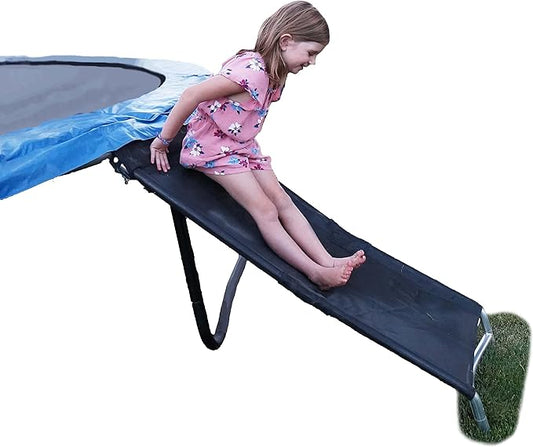 Trampoline Pro The Original Trampoline Slide and Climber Universal Trampoline Ladder Alternative Heavy Duty Steel Construction Fold and Stow Safely Easy to Climb & Slide