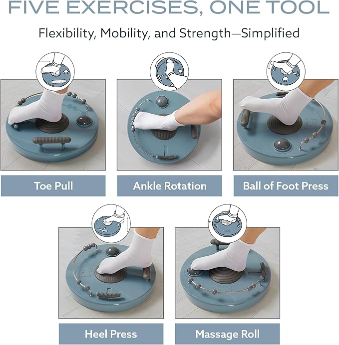 PT Pro Fit Foot Trainer, Plantar Fasciitis Relief, Deep Tissue Muscle Massage, Foot Arch and Heel Pain Treatment, Reflexology Tool