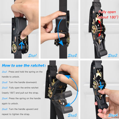 Brebebe Upgrade Door Anchor Strap for Resistance Bands Exercise, Multi Points Anchor Straps with 7