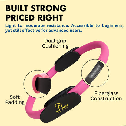 ProBody Pilates Circle - 14 Inch Magic Circle Pilates Ring (Black)