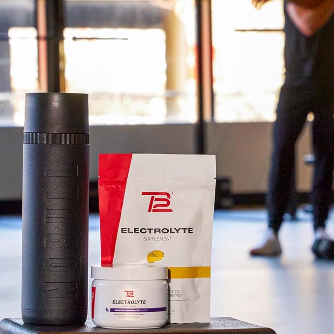 TB12 Electrolytes Powder Packets Blueberry Pomegranate ??Mineral-Rich Electrolyte Powder for Fast Hydration by Tom Brady - Natural, Low Sugar, Vegan, Gluten-Free, Easy to Mix - 15 Stickpacks