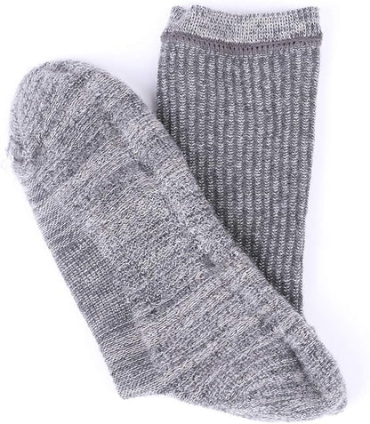 EnerWear 4 Pack Women's Merino Wool Outdoor Hiking Trail Crew Sock