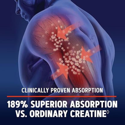 GNC AMP Creatine HCl 189 Pills, Clinically Proven Strength & Muscle Builder, Athletic Performance, Energy Production, Recovery Supplement, Fast Absorbing, Gluten Free Formula, 120 Servings