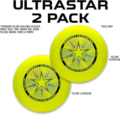 Discraft Ultrastar Ultimate Discs 1 & 2 Packs, Standard Size, for Competitive & Casual Play