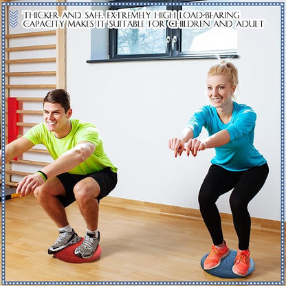 Libima 4 Pcs Wiggle Seat Inflated Wobble Cushion for Sensory Kid 13 Inches Balance Disc Flexible Seating for Classroom Sensory Pad for Chair Wiggle Cushion with Needle Pump