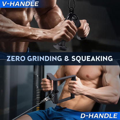 10-in-1 Cable Machine Attachments Set, LAT Pulldown Attachments Cable Accessories for Home Gym