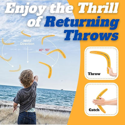 6 PCS Flying Ring Combo Pack Sports Plastic Pro Discs, Rings and Boomerangs - Lightweight Sports Outdoor Games Toys for Kids and Adults