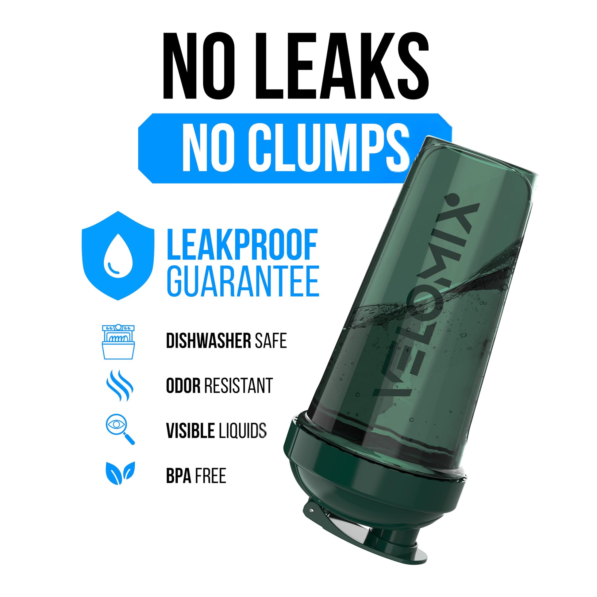 VELOMIX 6 Pack 28oz Protein Shaker Bottle for Protein Mixes, Earth Tones