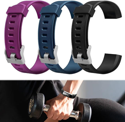 Watch Bands Replacement for ID115plus HR, Very Fit Pro Activity Fitness Tracker Wrist Bands Set, Multicolor Veryfitpro Smart Watch Strap Replacements