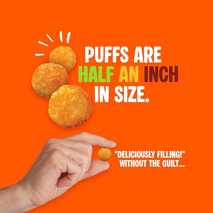 Twin Peaks Low Carb, Keto Friendly Protein Puffs, 2 Serving 12 Pack, (60g, 42g Protein, 4g Carbs)